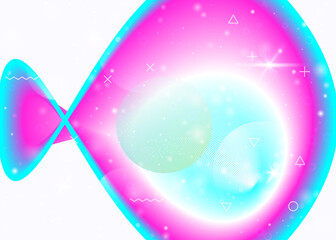 Rainbow background with vibrant gradients. Holographic dynamic fluid. Cosmos hologram.