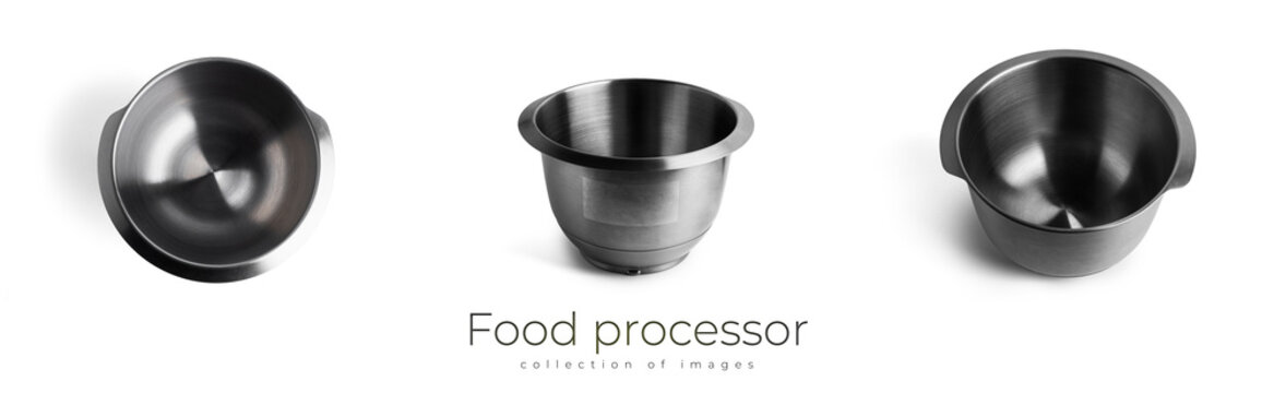 Food Processor Bowl Isolated On A White Background.