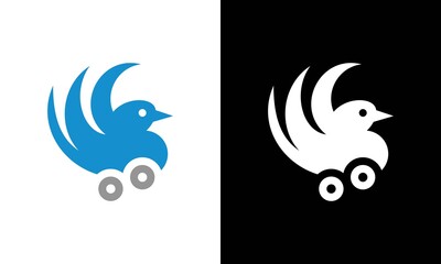 Phoenix bird logo design, phoenix vector logo,creative logo of mythological bird