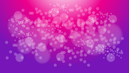 Obraz na płótnie Canvas abstract white blurred bokeh on pink and purple gradient color background for website banner or poster card and festive decorative design