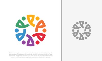 Global Community Logo Icon Elements Template. Community human Logo template vector. Community health care. Abstract Community logo