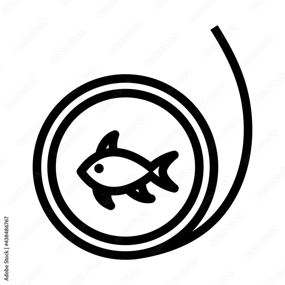 Canvas Prints icon of fishing line