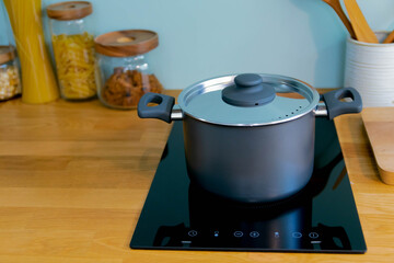 electric pot in the kitchen for cooking