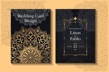 invitations  Card with mandala pattern.Vector vintage hand-drawn highly detailed mandala elements. Luxury lace festive ornament card. Islam, Arabic, Indian, Turkish, Ottoman, Pakistan motifs.