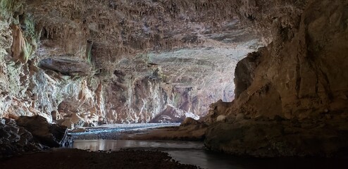 inside the cave