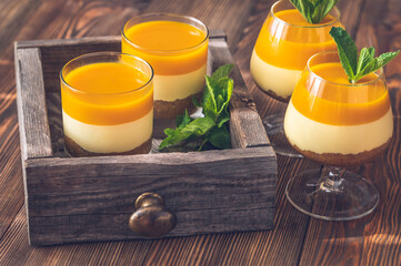 Mango cheesecake