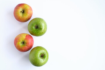 Apples isolated on white