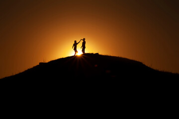 silhouette of a person