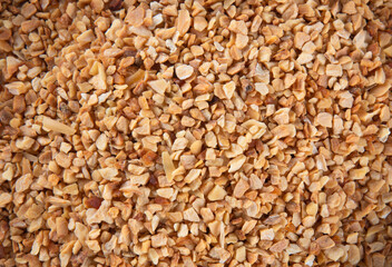 Background with ground garlic