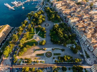 spianada square in corfu Greeece