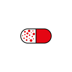 Tablet sign icon, vitamin. Vector illustration eps 10