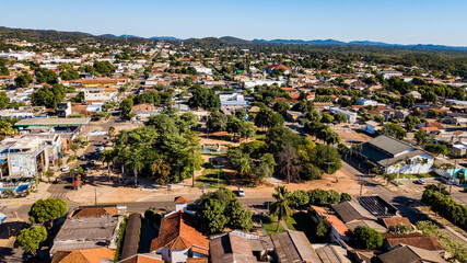 Bonito MS. Aerial view of the city of Bonito, state of Mato Grosso do Sul