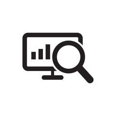 Bar Chart Search Icon