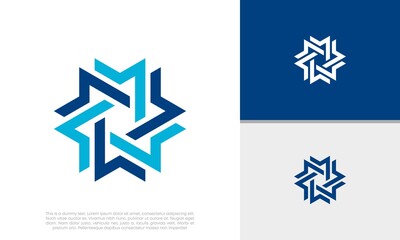 Obraz premium Human Resources Consulting Company, Global Community Logo. 