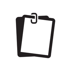 Attached File And Paper Clip Icon