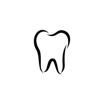 Human tooth sign icon. Vector illustration eps 10