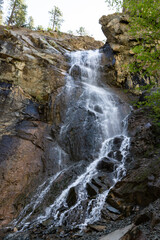 Bridal Veil Falls Waterfall in Spearfish Canyon, South Dakota