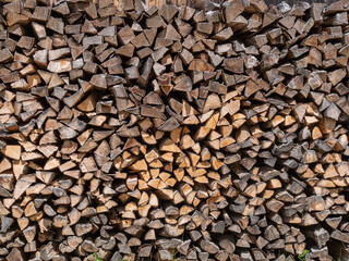 Brennholz zum Trocknen