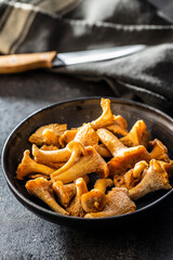 Frozen chanterelle mushrooms