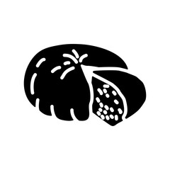 Goat Cheese vector glyph icon. Farm animal sign