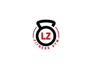Letter LZ Logo, Gym LZ, fitness lz logo icon design - obrazy, fototapety, plakaty