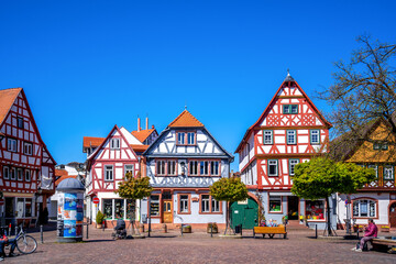 Marktplatz, Seligenstadt, Hessen, Deutschland 
