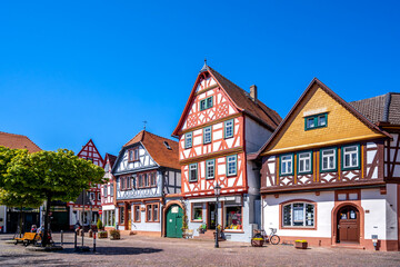 Fototapeta na wymiar Marktplatz, Seligenstadt, Hessen, Deutschland 
