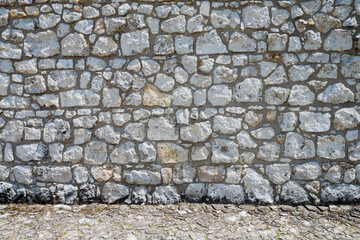 Texture of Stone Wall of Castle Wawel Poland