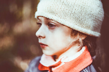 portrait of a girl in a hat