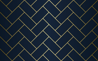 Gold diagonal geometric texture seamless pattern. Abstract vector checkered rectangle background.