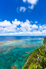 沖縄県宮古島、夏の風景・日本