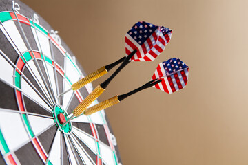 darts in the center of darts.