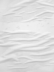 Obraz premium Blank white paper texture glued on the wall