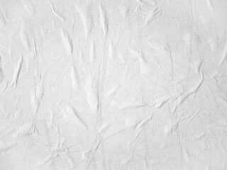 Blank white paper texture glued on the wall