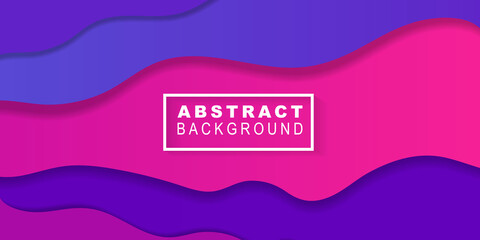 Paper cut wave background. Vector design for flyers, business presentations, posters