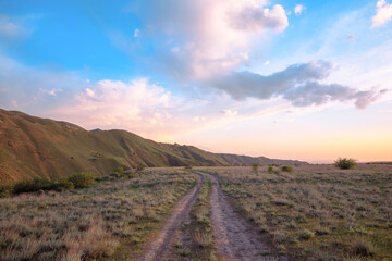 road in landscape