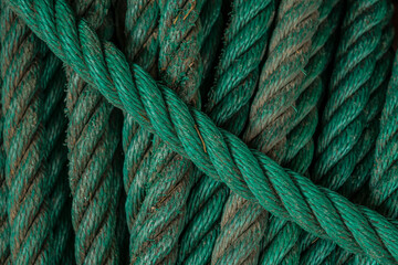 close up of a naval mooring rope - obrazy, fototapety, plakaty