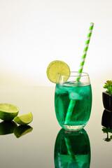 mojito cocktail with lime