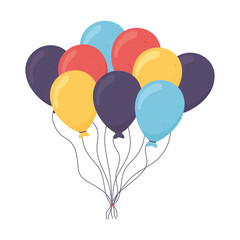 bunch balloons celebration