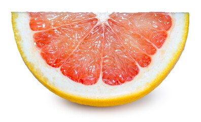 Fresh Grapefruit isolated on white background, Fresh Yellow pomelo on White Background With clipping path