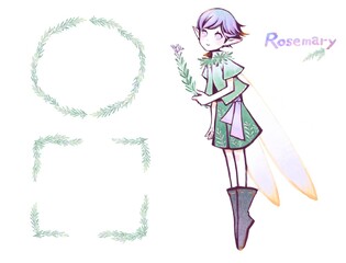 ハーブの妖精　ローズマリー