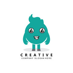 feeling emoji cartoon logo vector symbol