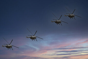 helicopter in flight