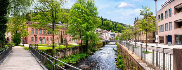 City centre of Bad Wildbad in the Black Forest, Germany