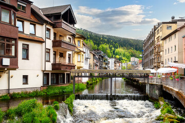 City centre of Bad Wildbad in the Black Forest, Germany