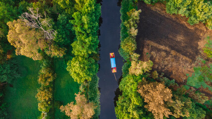 Trajineras en Xochimilco, Ciudad de México