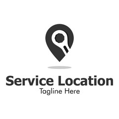 Illustration Vector Graphic of Service Location Logo. Perfect to use for Service Center