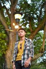 Obraz premium Antigua guatemala turist Curly hair