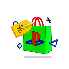 shopping bag with sale