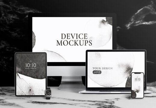 Digital Device Screen Mockup